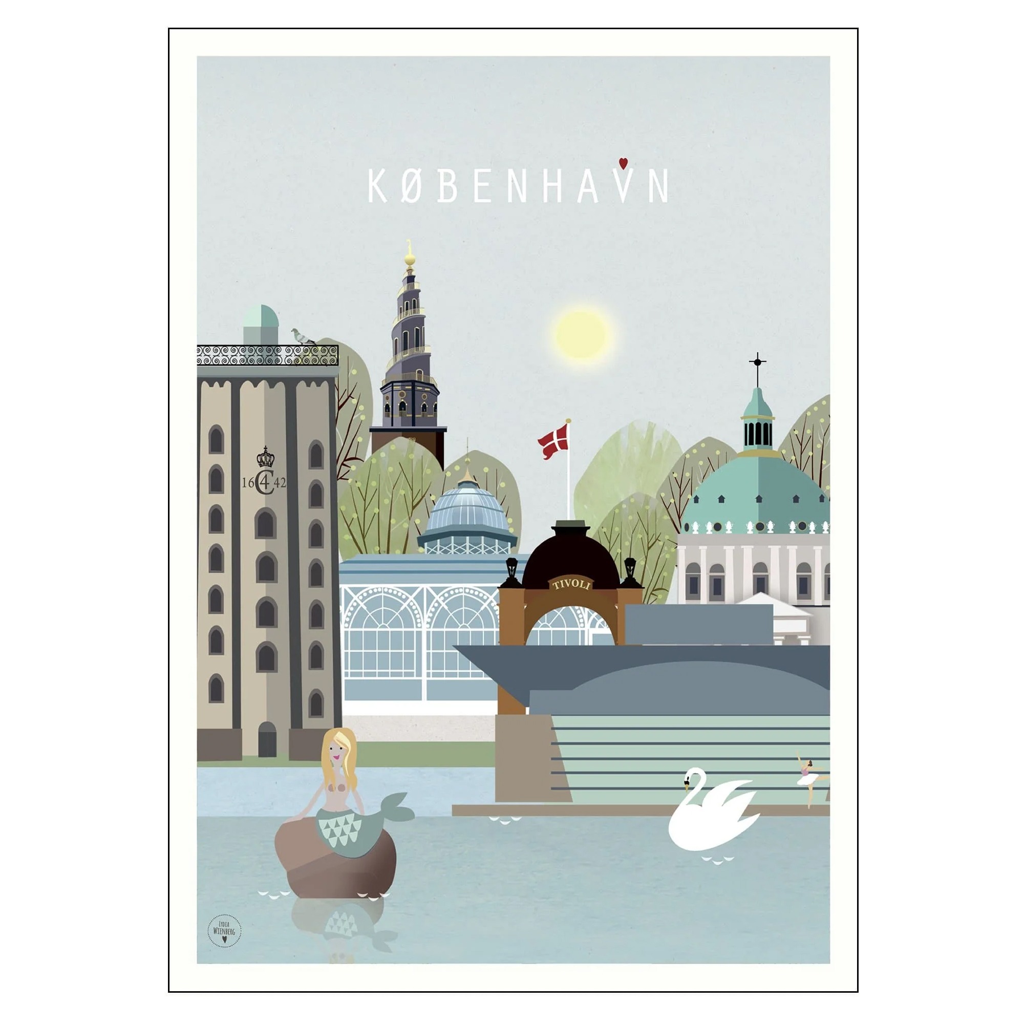 Poster Lydia Wienberg København 2 50x70 cm