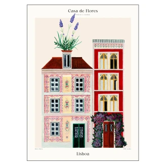 Poster PSTR Studio <strong>Matos</strong>  Casa de flores Lisboa III 70x100 cm