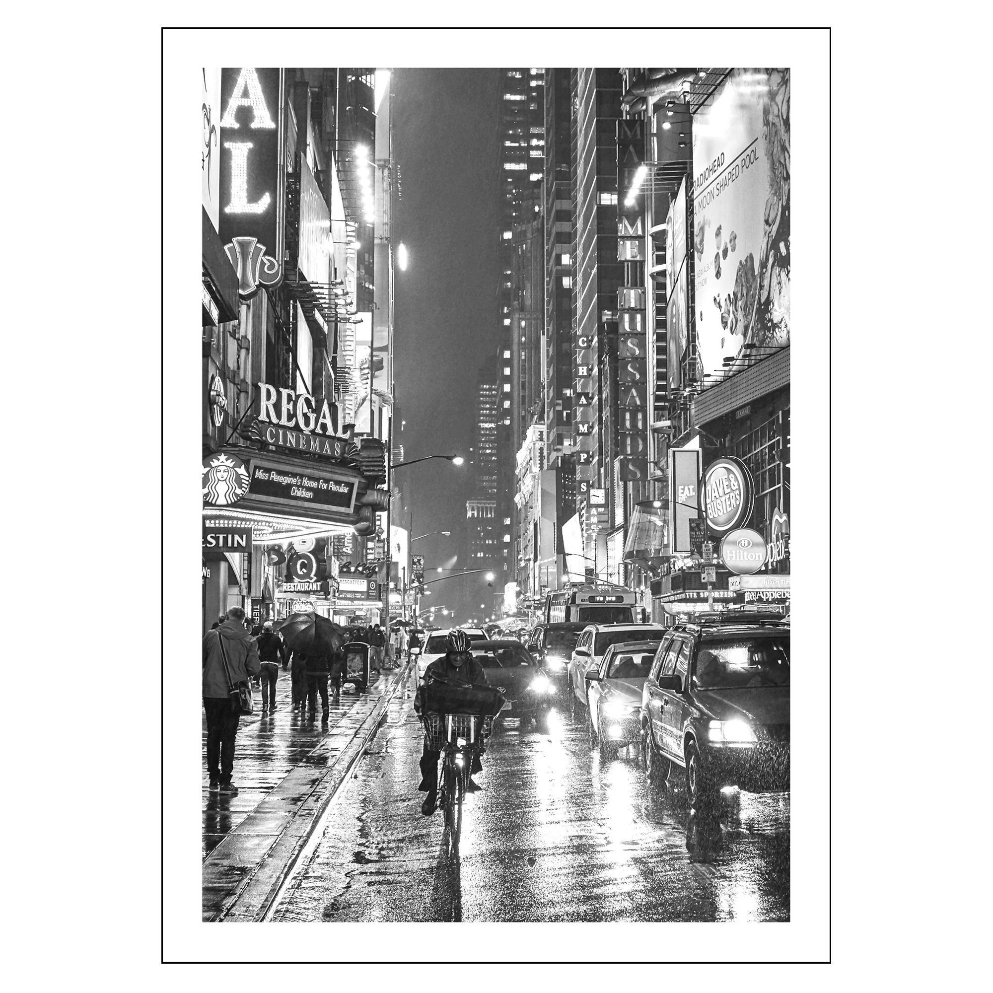 Poster Manhattan Rain 50x70 cm