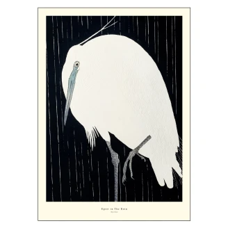 Poster <strong>A.P. Atelier</strong>  Egretin The Rain 30x40 cm