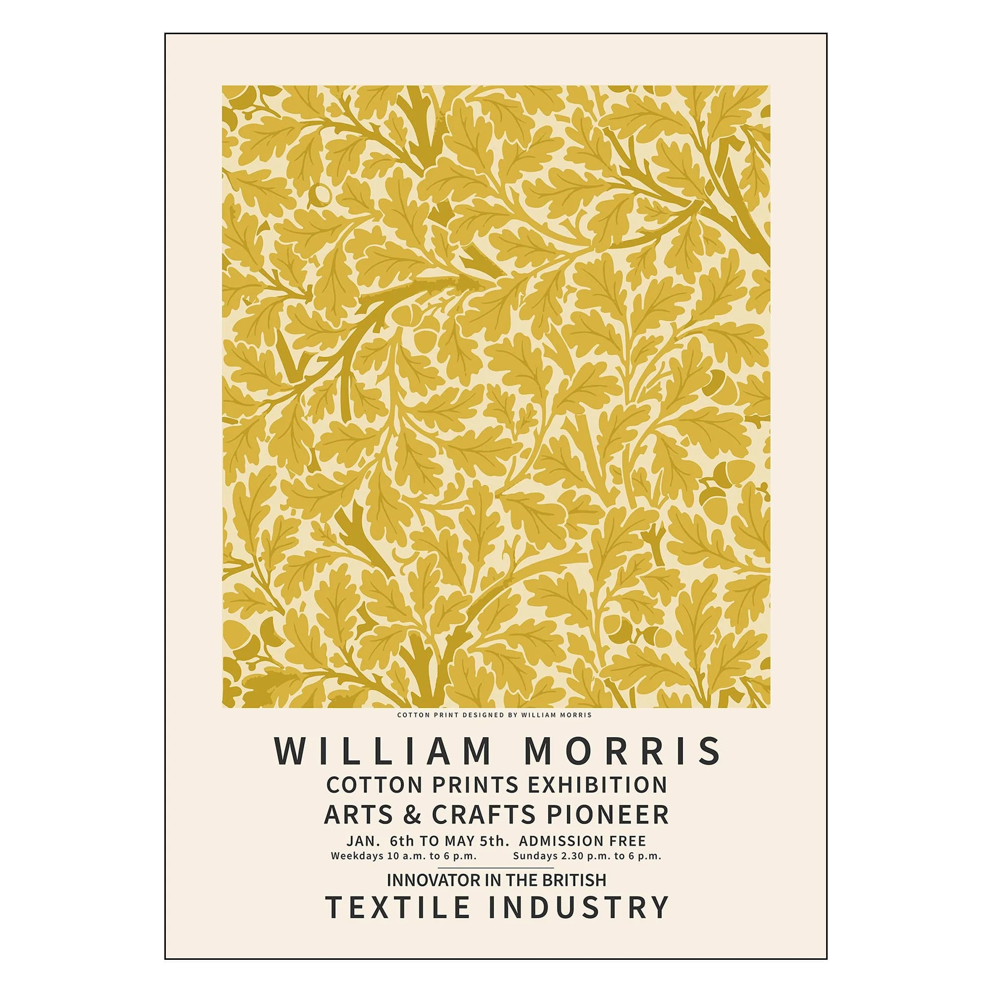 Poster William Morris Arts & Crafts Pioneer 100x140 cm