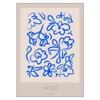 Poster <strong>Cille Due</strong>  x Poster & Frame Flower 50x70 cm