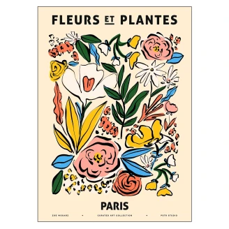 Poster PSTR Studio Zoe <strong>Fleurs et Plantes</strong>  Paris 30x40 cm