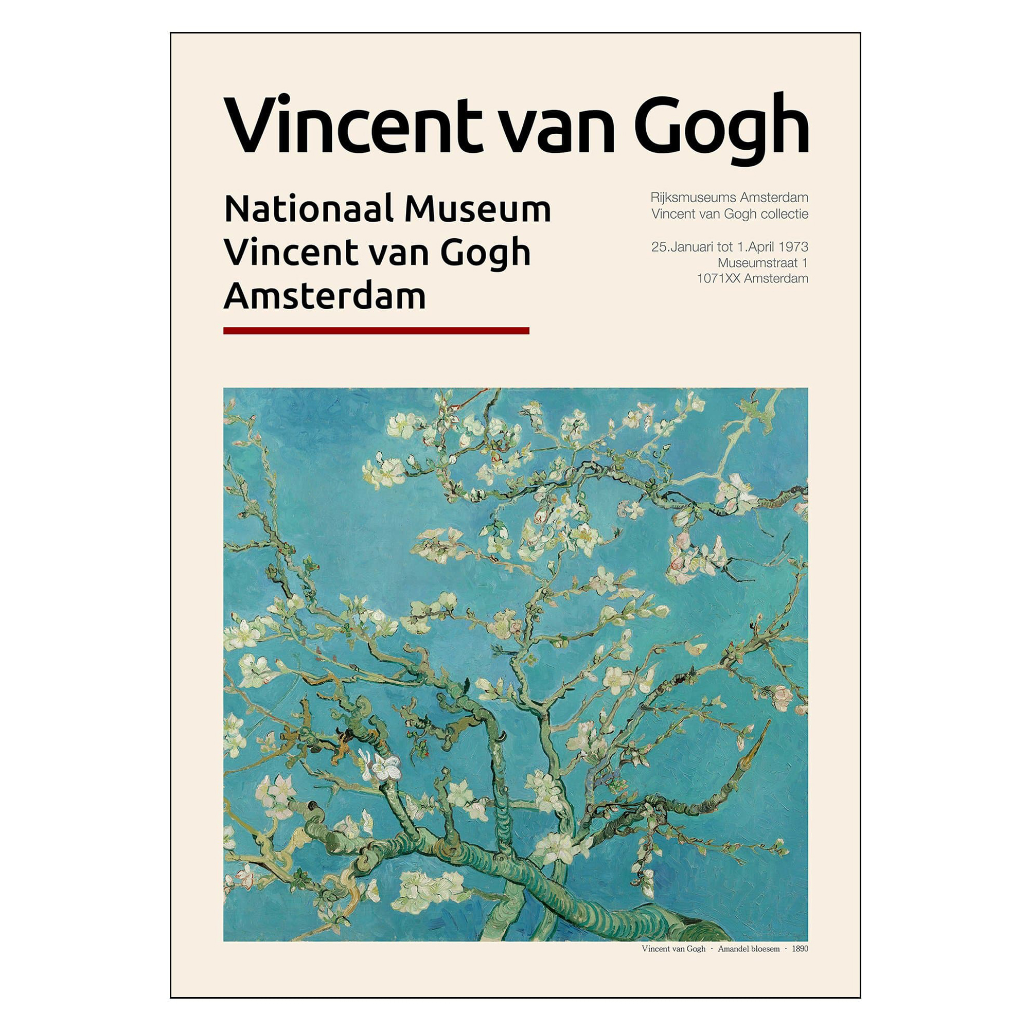 Poster Vincent van Gogh Almond Blossom 70x100 cm