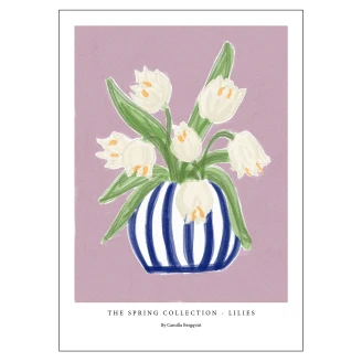 Poster <strong>Camilla Bergqvist</strong>  Lilies 70x100 cm