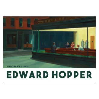 Poster <strong>Edward Hopper</strong>  Nighthawks 70x100 cm