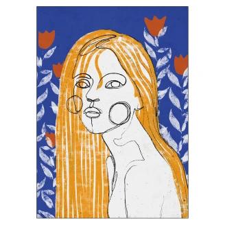 Poster <strong>Treechild</strong>  The Tulip Girl 50x70 cm