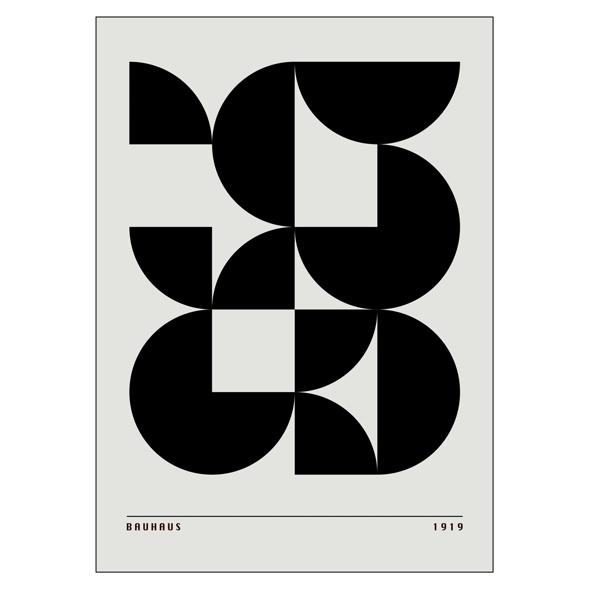 Poster Nordd Studio Circles of Bauhaus 50x70 cm