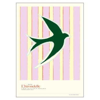 Poster <strong>Marie Bayo</strong>  L´Hirondelle Green 70x100 cm