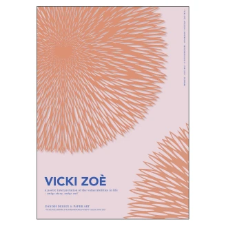 Poster <strong>VICKI ZOÉ</strong>  Flower Salmon Rose 30x40 cm