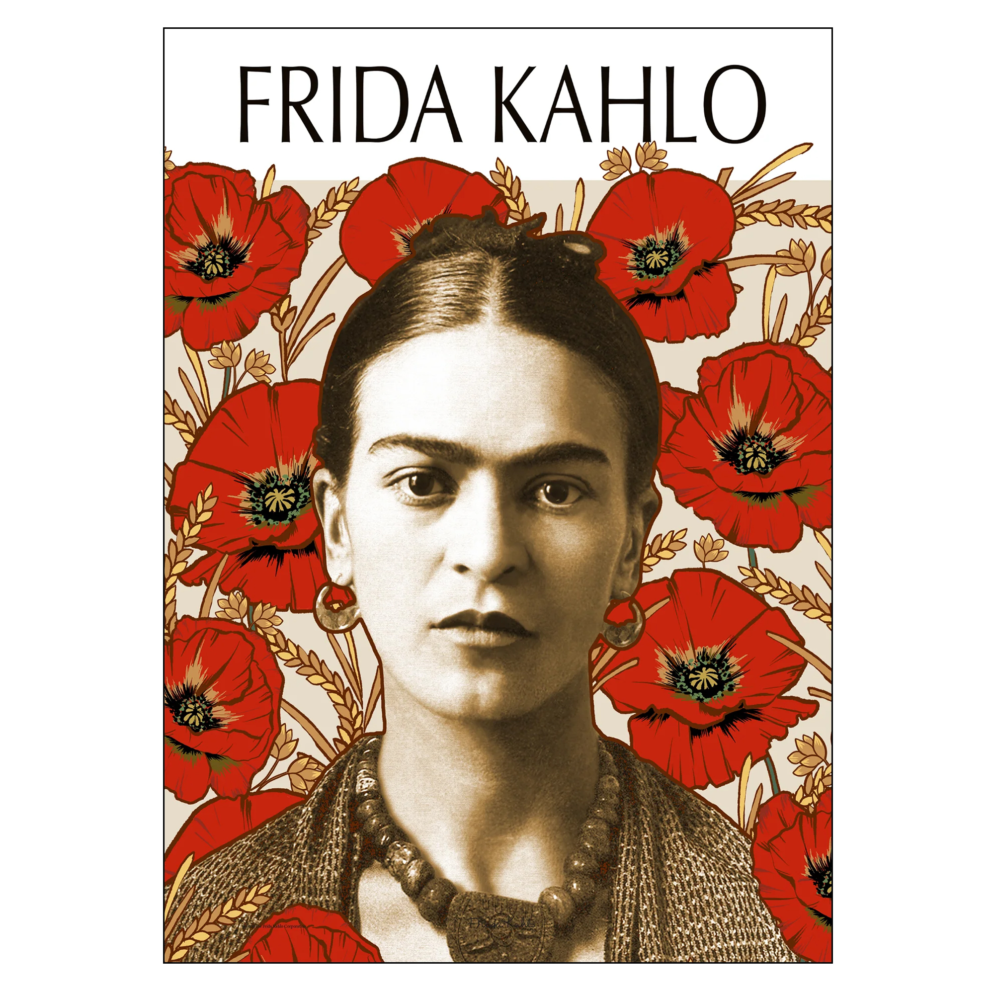 Poster Frida Kahlo Poppiefield 70x100 cm