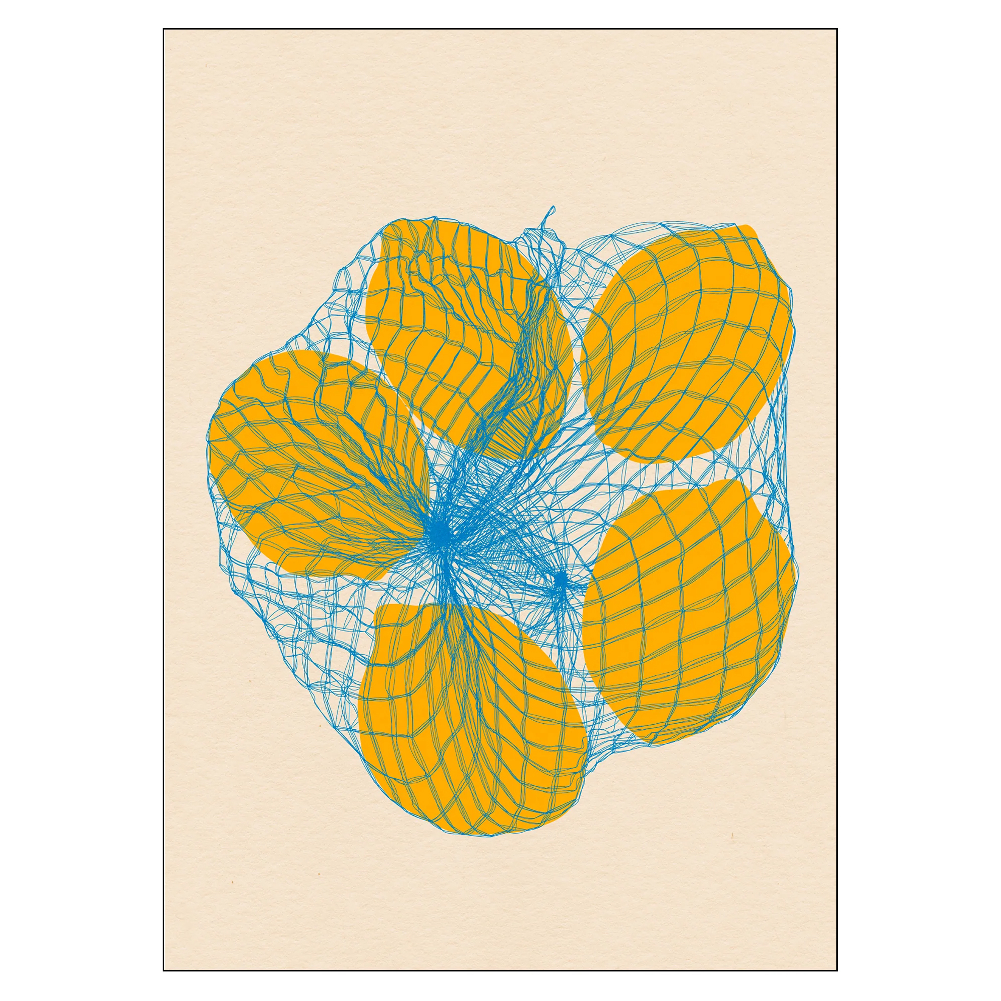 Poster Rosi Feist Five Lemons in a Net Bag 30x40 cm