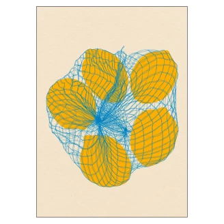 Poster <strong>Rosi Feist</strong>  Five Lemons in a Net Bag 70x100 cm