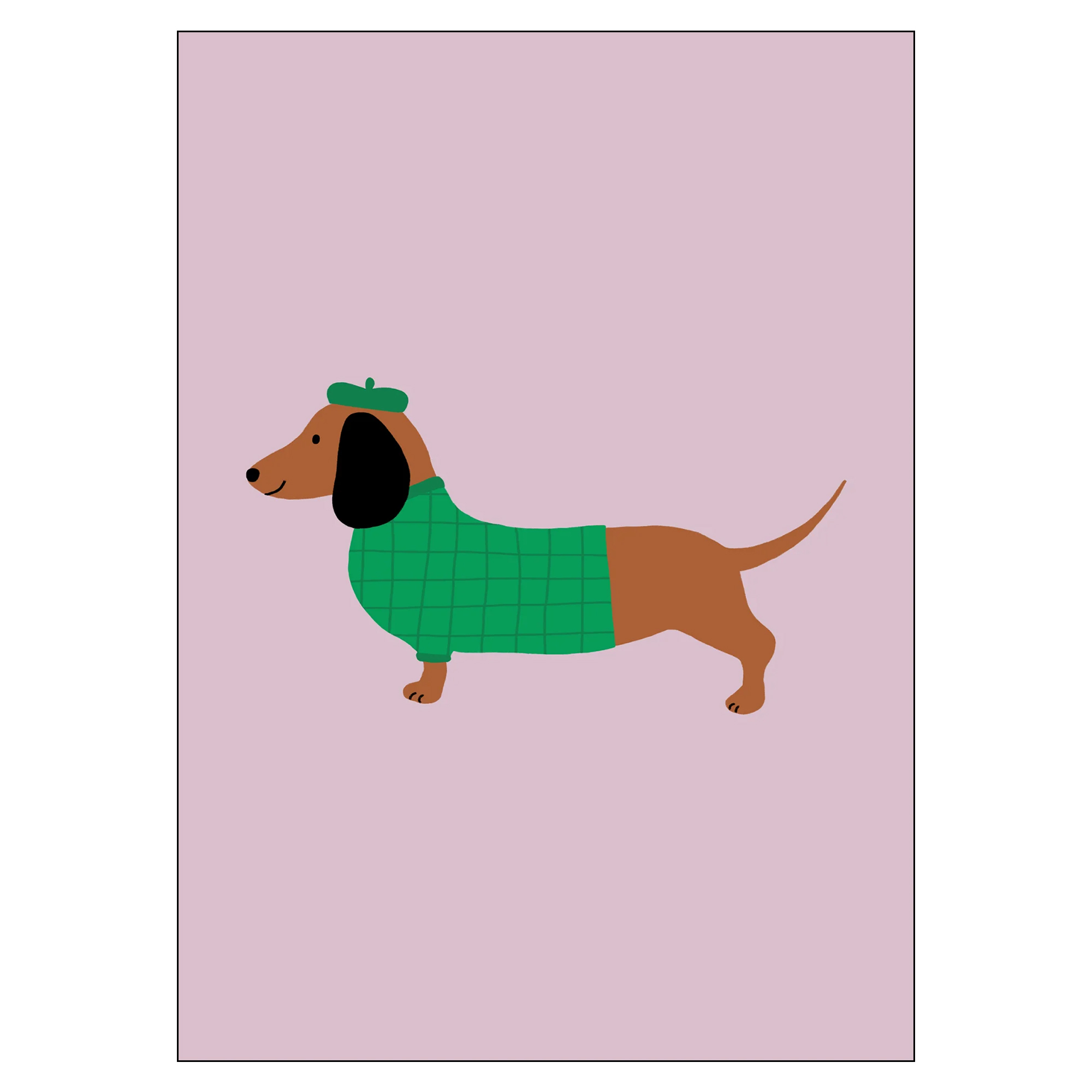 Poster Maren Gross Dachschund 50x70 cm