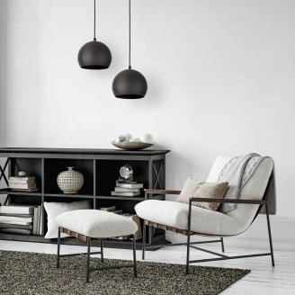 Hängande Lampa <strong>Kärna</strong>  Svart Matt 17 cm