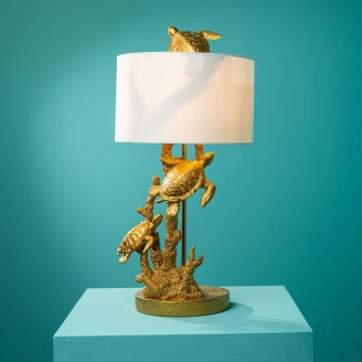 Werner Voss Bordslampa <strong>Turtle Gang</strong>  Guld, Vit Blank