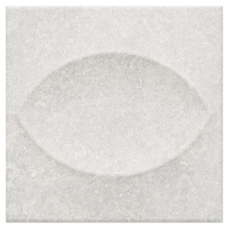 Kakel <strong>Orbital</strong>  Vit Matt-Relief 15x15 cm