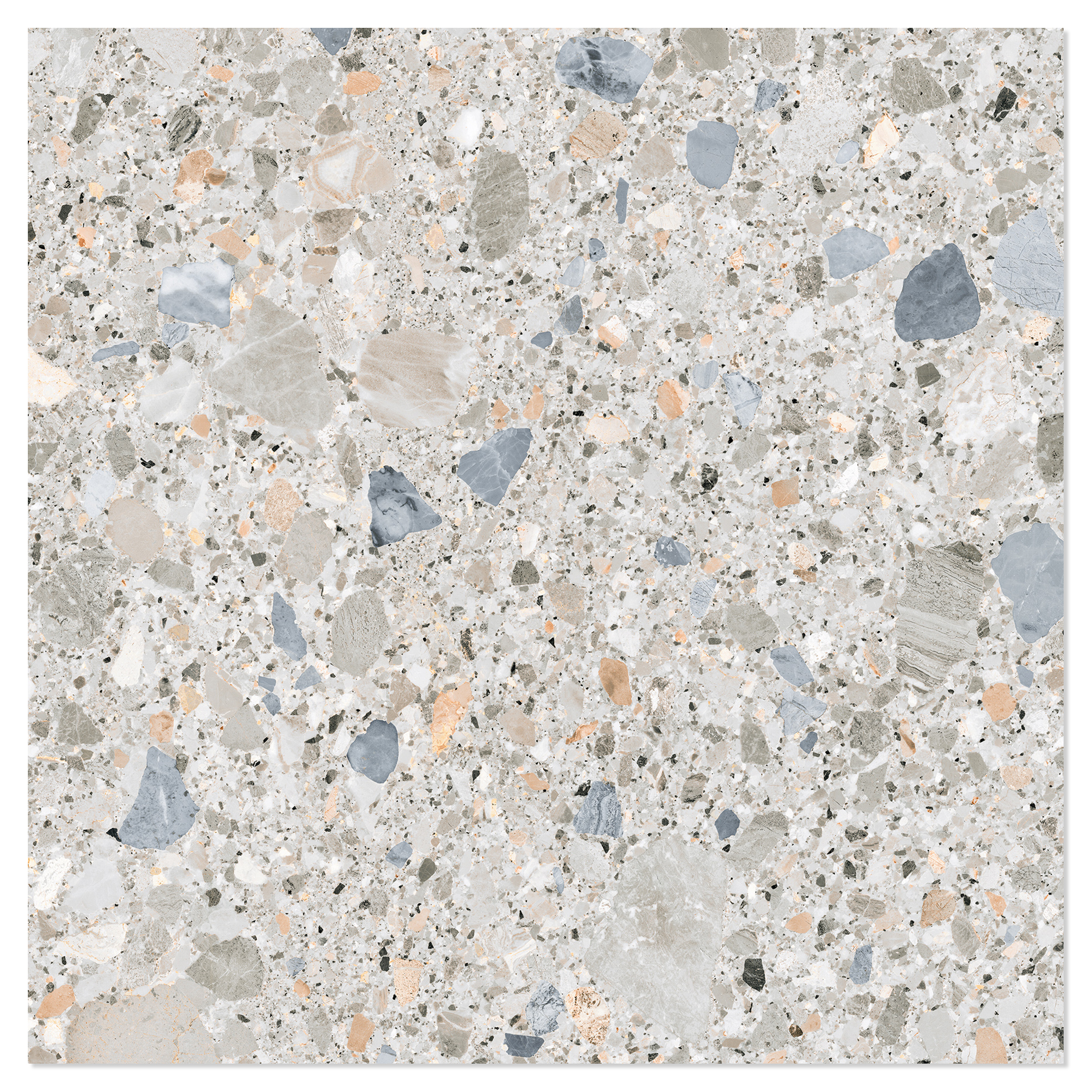 Klinker Terrazzo Premio Flerfärgad Matt 120x120 cm