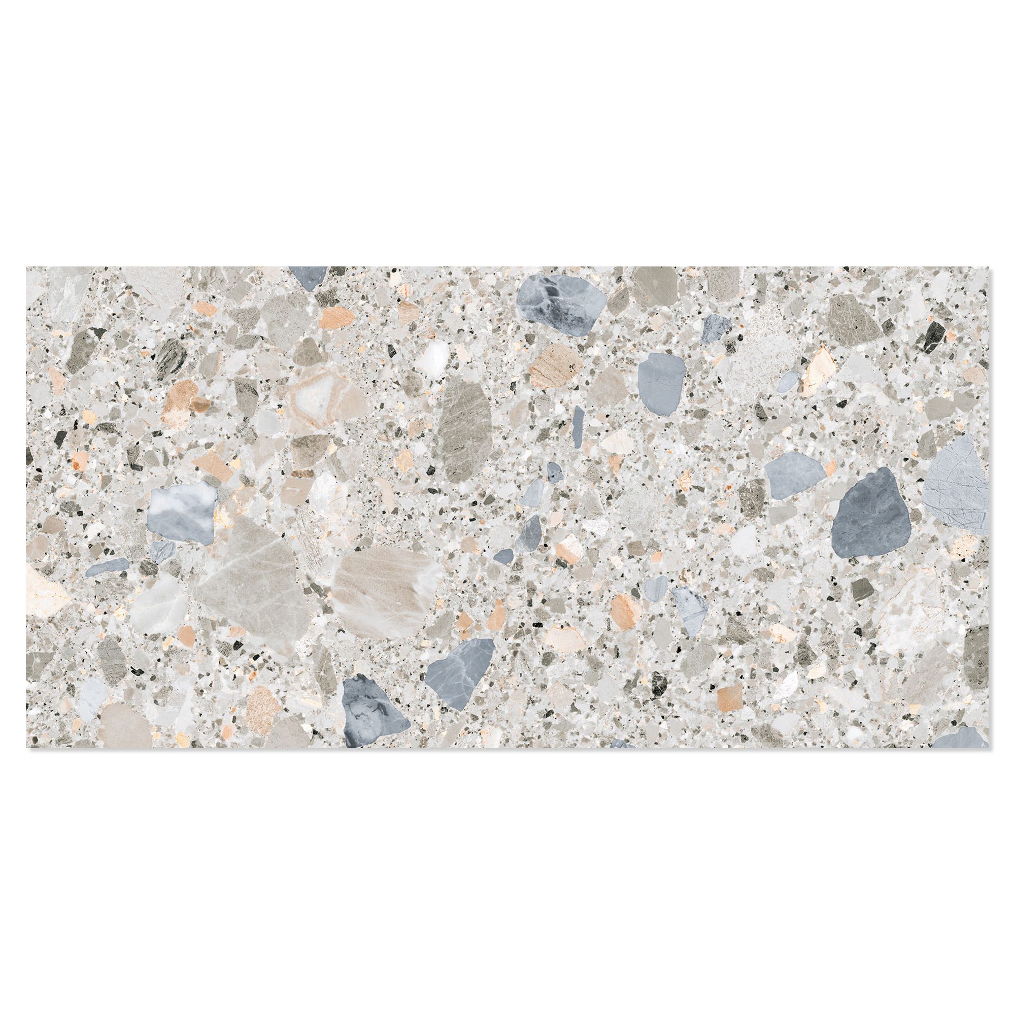 Klinker Terrazzo Premio Flerfärgad Matt 60x120 cm