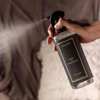 <strong>Cereria Molla</strong>  Set Premium Diffuser, Refilldiffuser & Hemtextilspray Basilika Mandariner