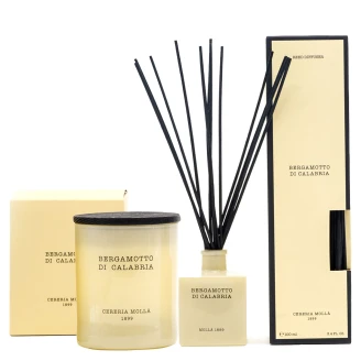 <strong>Cereria Molla</strong>  Set Ljus & Premium Diffuser Bergamott från Kalabrien