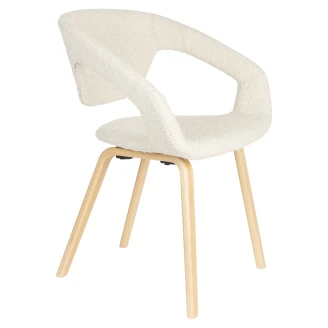 Zuiver Stol med Armstöd <strong>Flexback</strong>  Beige