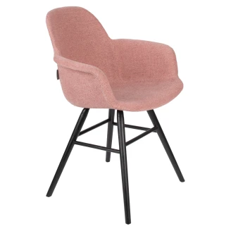 Zuiver Stol med Armstöd Mjuk <strong>Albert Kuip</strong>  Rosa