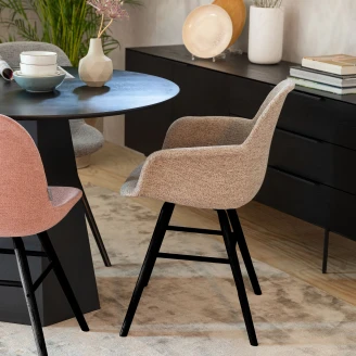 Zuiver Stol med Armstöd Mjuk <strong>Albert Kuip</strong>  Beige