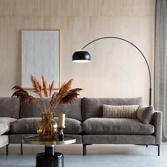 Zuiver Golvlampa Metal Bow Svart