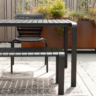 Zuiver Trädgårdsbänk 130x45 cm <strong>Vondel</strong>  Svart