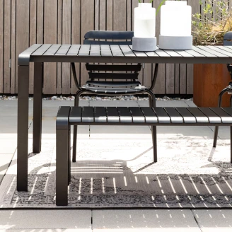 Zuiver Trädgårdsbänk 175x45 cm <strong>Vondel</strong>  Svart
