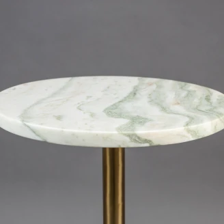 Dutchbone Sidobord M <strong>Salerno Ny</strong>  Guld, Vit Ø25 cm