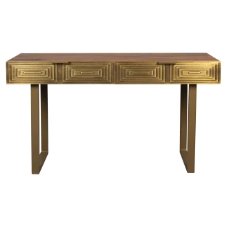 Dutchbone Konsolbord <strong>Volan</strong>  Guld 50x140 cm