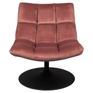 Dutchbone Loungefåtölj Sammet <strong>Bar</strong>  Rosa