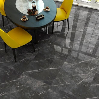 Marmor Klinker <strong>Soapstone Premium</strong>  Mörkgrå Polerad 60x60 cm