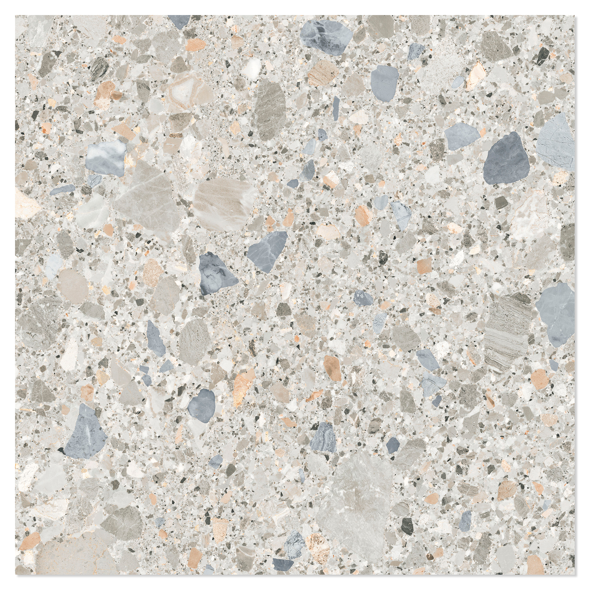 Klinker Terrazzo Premio Flerfärgad Matt 120x120 cm