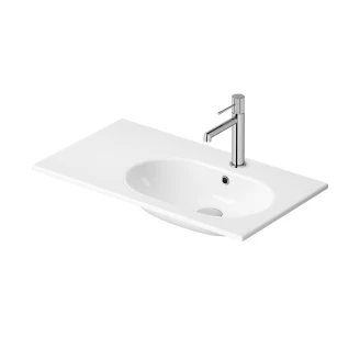 Tvättställsskåp Balans 80 cm med Glashylla & Vit Panel