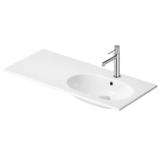 Tvättställsskåp Balans 100 cm med Glashylla & Vit Panel