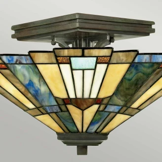 Quoizel Taklampa <strong>Inglenook</strong>  Flerfärgad