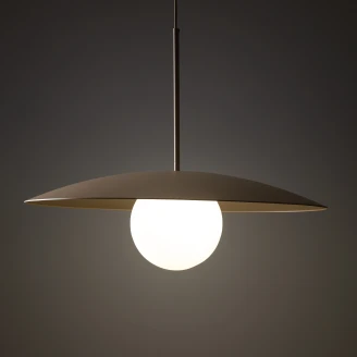 Hängande Lampa Solin Beige, Vit Matt