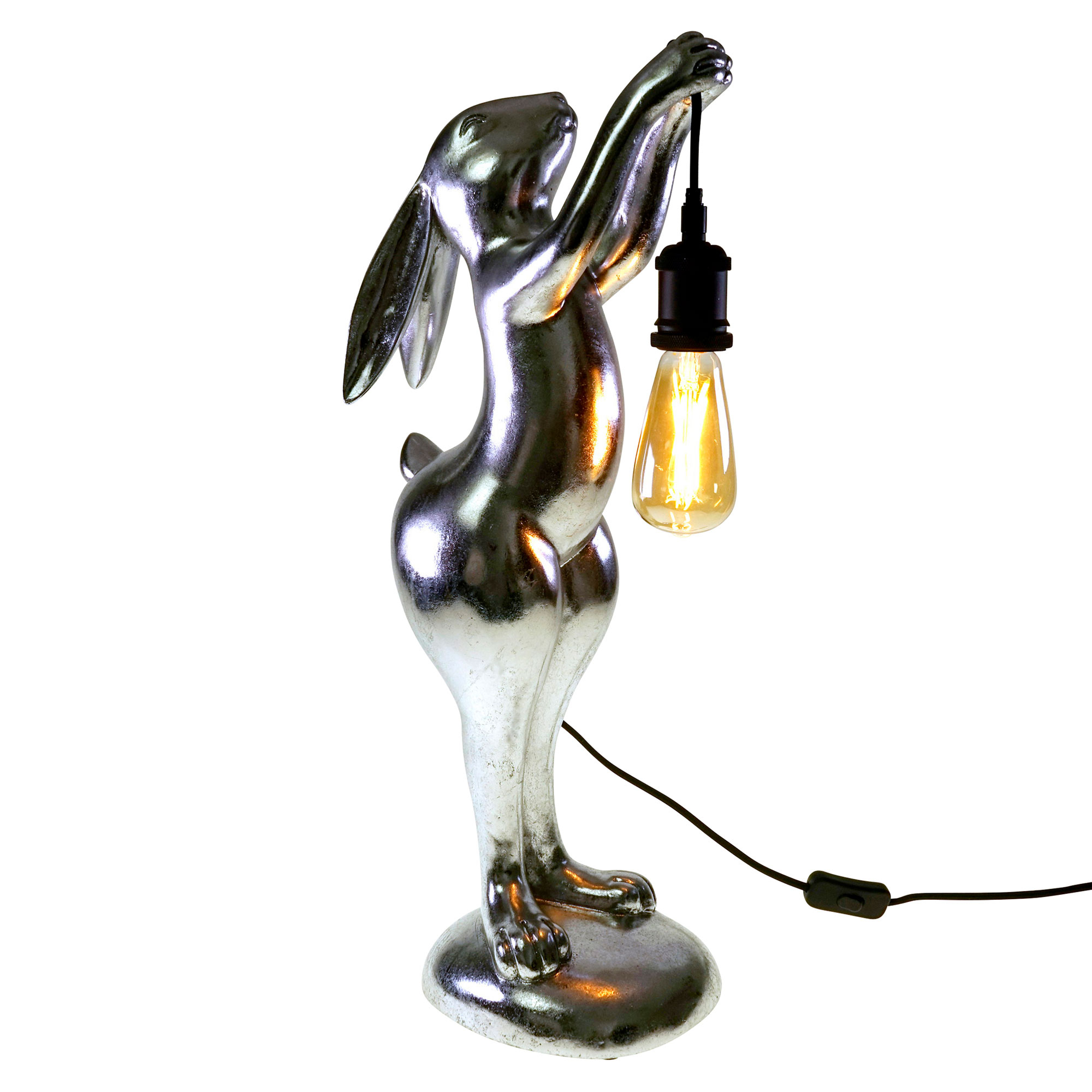 Werner Voss Bordslampa Holding Rabbit Silver Blank