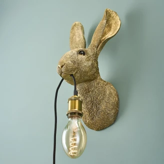 Werner Voss Vägglampa <strong>Hasi</strong>  Guld Blank