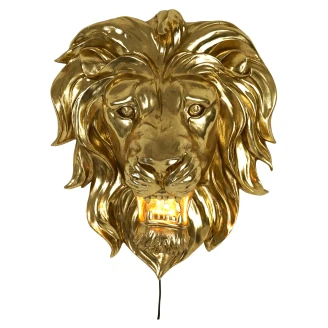 Werner Voss Vägglampa <strong>King Lion</strong>  Guld Blank