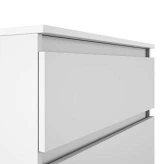 Badrumskommod <strong>Blisse</strong>  Vit Matt 120 cm med Två Lådor & Handfat Vit Blank