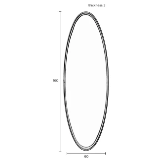 Spegel Oval L <strong>Noza</strong>  Svart