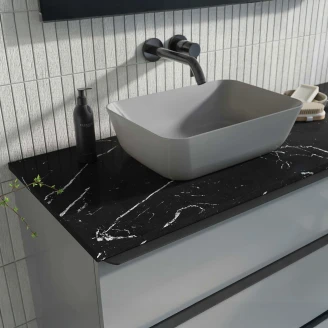 Bänkskiva Bloc Svart Marmor Matt 100 cm