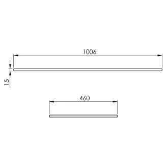 Bänkskiva Bloc Grön Matt 100 cm