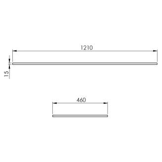 Bänkskiva Bloc Blå Matt 120 cm