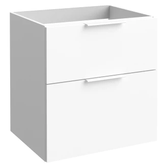Tvättställsskåp <strong>Velira</strong>  Vit Matt 60 cm med Handfat Vit & Handtagen Vit
