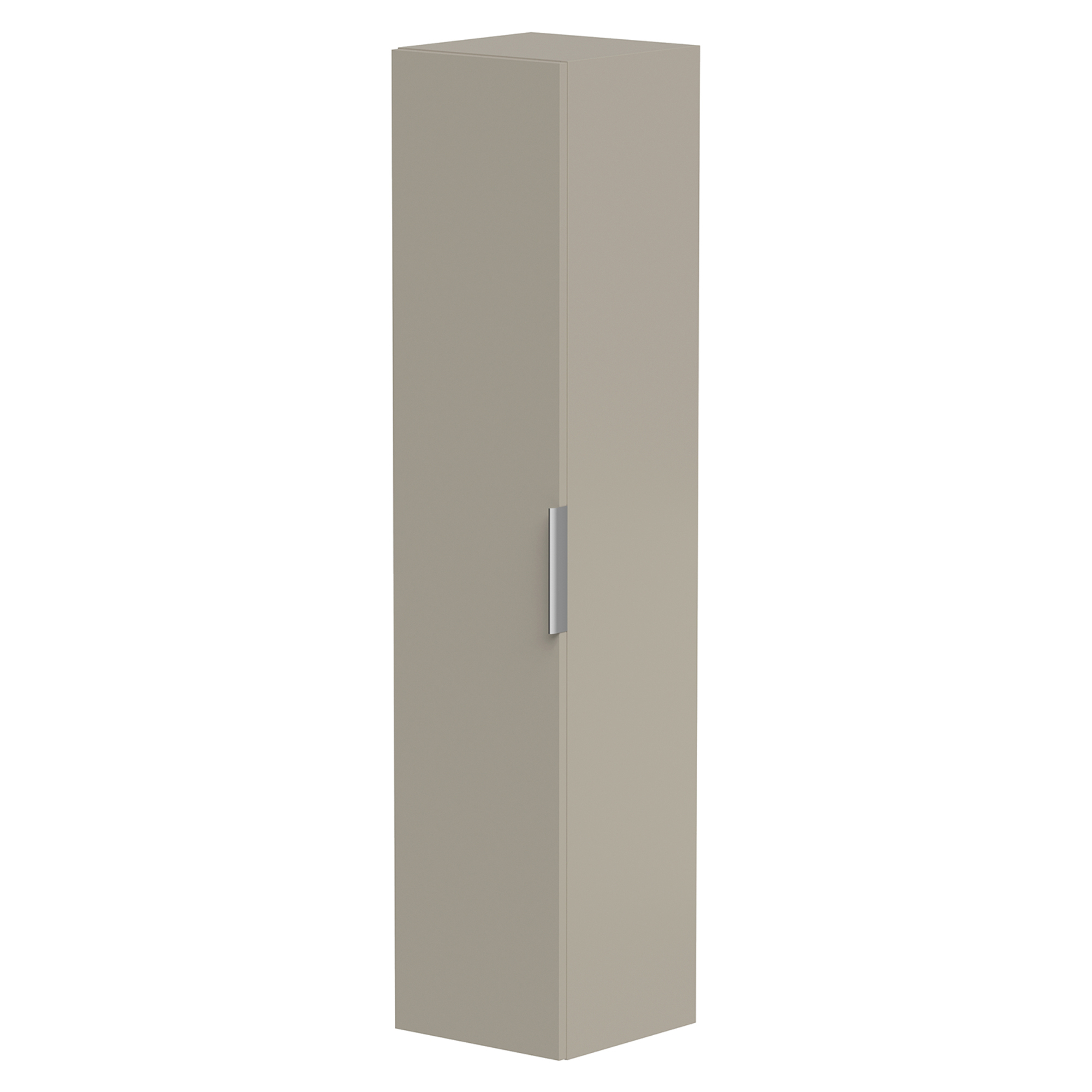 Väggskåp Velira Gråbeige Matt med Handtag Krom